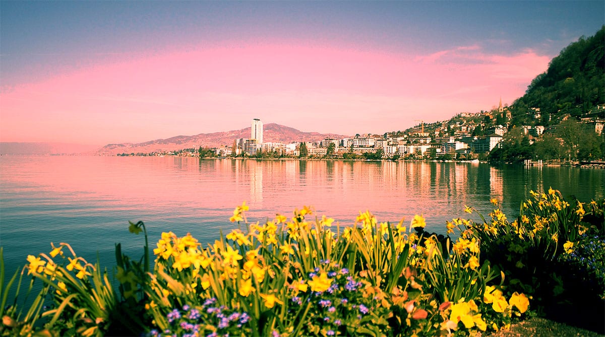 Ville de Montreux en Suisse et son dynamisme autour du lac Léman