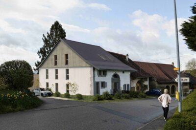 Photo 1 de l'annonce 1590096 - appartement de 4.5 pièces dans les combles à cronay
