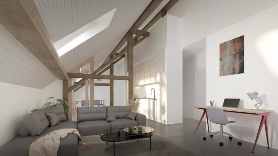 Cronay – Appartement mansardé de 4.5 pièces