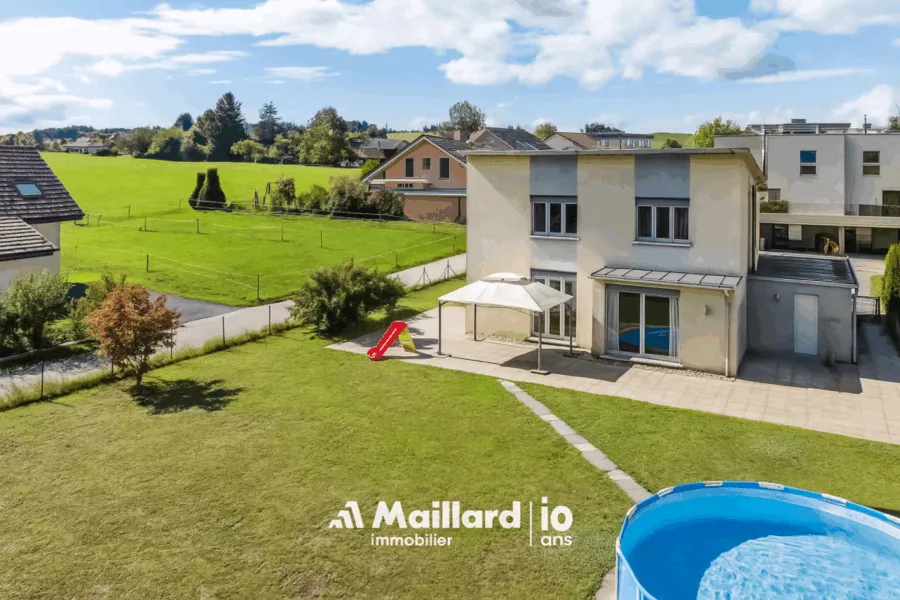 Spacieuse villa individuelle sur une parcelle de plus de 1’000m2
