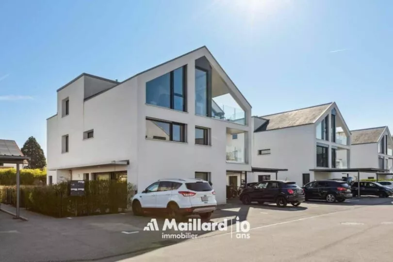 3.5 pièces de 97m2 en attique avec jardin privatif