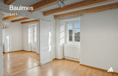 Photo 1 de l'annonce 1672664 - baulmes – appartement 3.5 pièces au rez-de-chaussée avec jardin