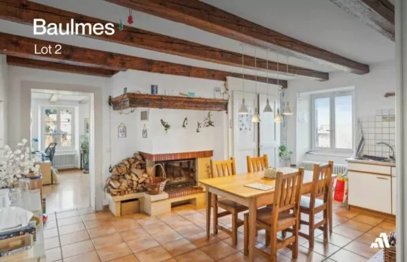 Baulmes – Appartement 3.5 pièces au 1er étage – Loué