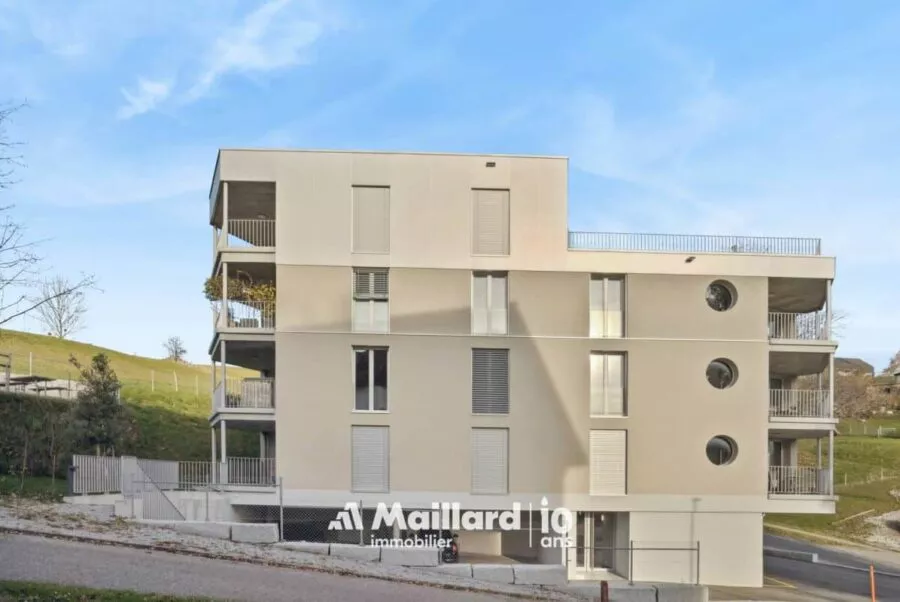 Magnifique 4.5 pièces neuf à mi-chemin entre Fribourg et Bulle