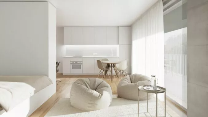 Magnifique et spacieux studio avec balcon