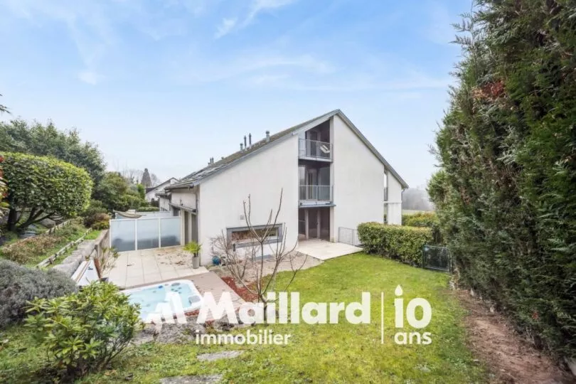 Magnifique maison familiale rénovée avec jardin privatif et panorama sur les Alpes