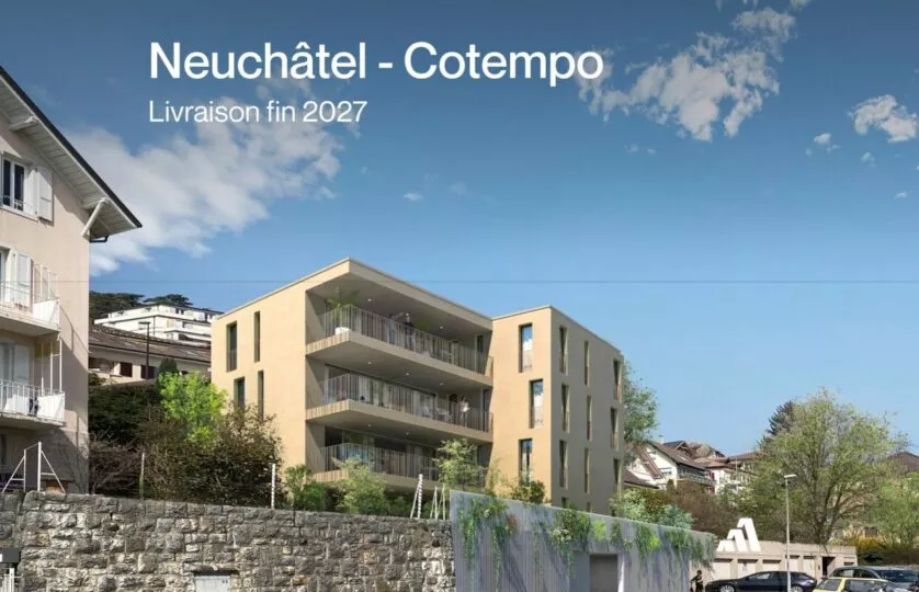 Neuchâtel – Résidence Cotempo : superbe 5.5 pièces proche du centre au 2ème étage