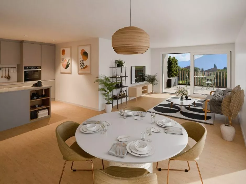 Magnifique 2.5 pièces avec grande terrasse au 2ème étage