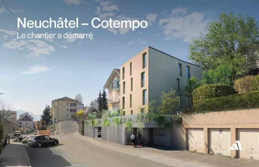 Neuchâtel – Résidence Cotempo : superbe 5.5 pièces proche du centre – Chantier démarré