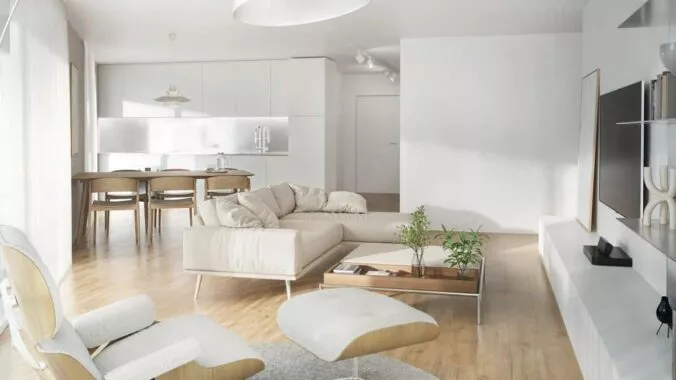 Magnifique et spacieux appartement de 3,5 pièces, situé dans un environnement calme et bucolique