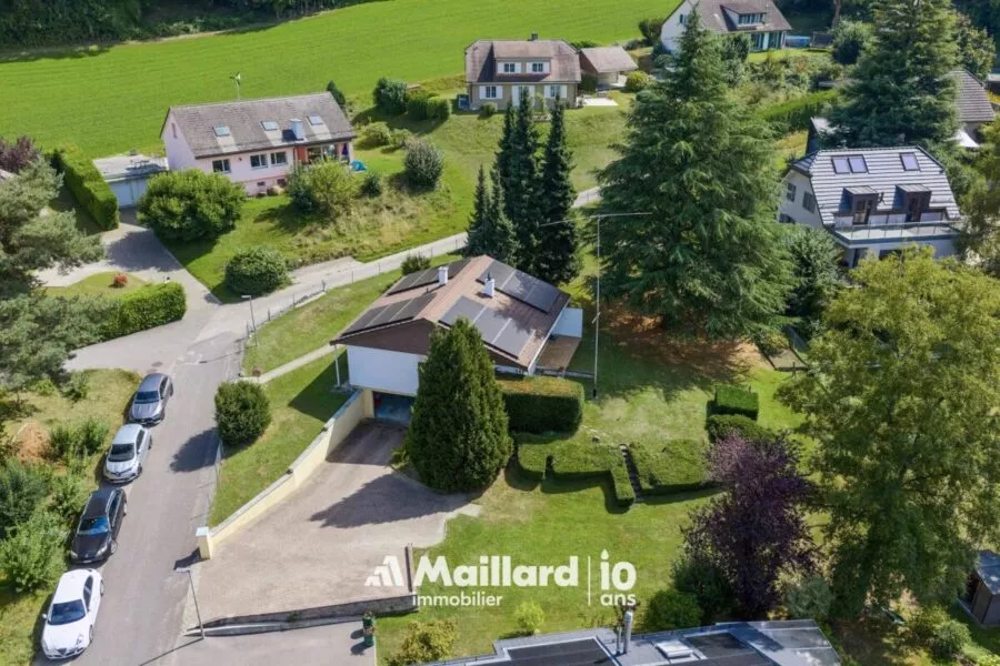 Yverdon – Maison de plein pied avec grand jardin