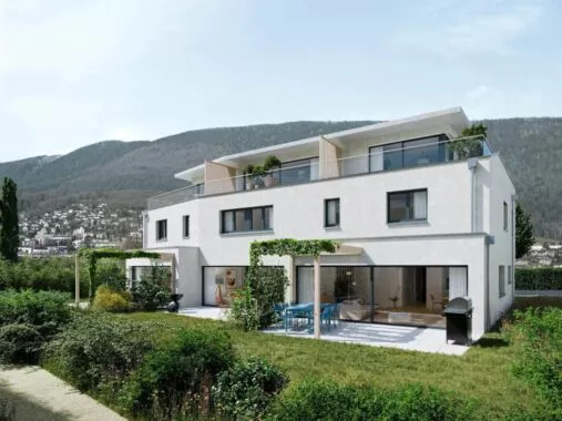 Promotion « Les Capites » – Bevaix – Villa de 5.5 pièces avec jardin et terrasse en attique
