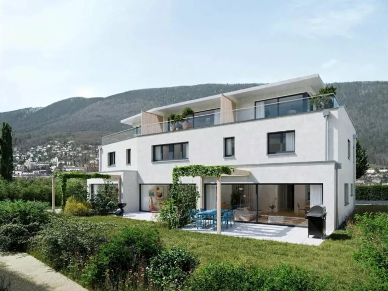 Promotion « Les Capites » – Bevaix – Villa de 5.5 pièces avec jardin et terrasse en attique