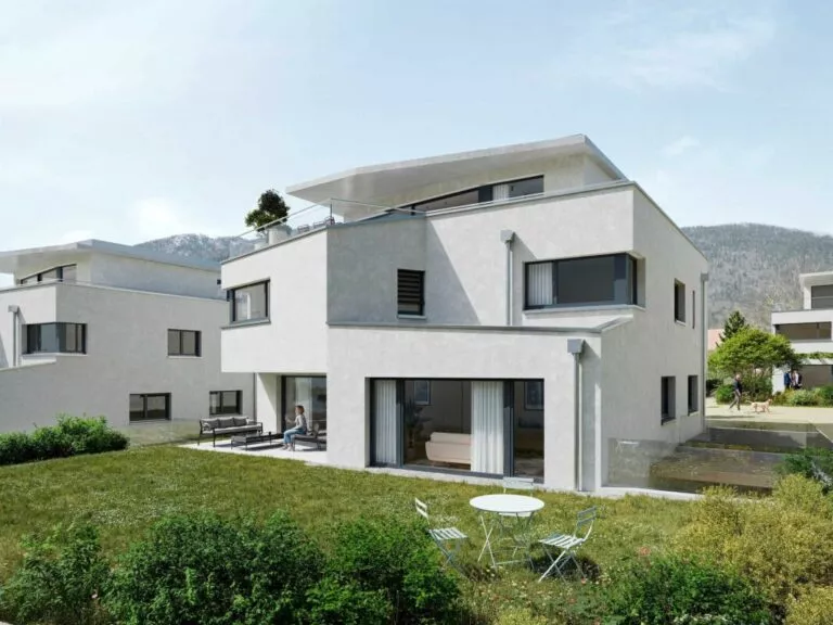 Promotion « Les Capites » – Bevaix – Duplex de 5.5 pièces avec terrasse au rez et cour anglaise