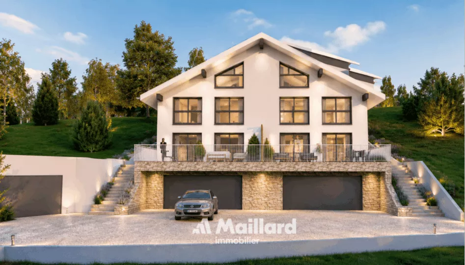 Villa contemporaine avec vue dégagée au coeur de Le Vaud