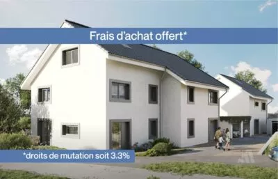 Villa mitoyenne 5.5 pièces lumineuse – droit de mutation offert