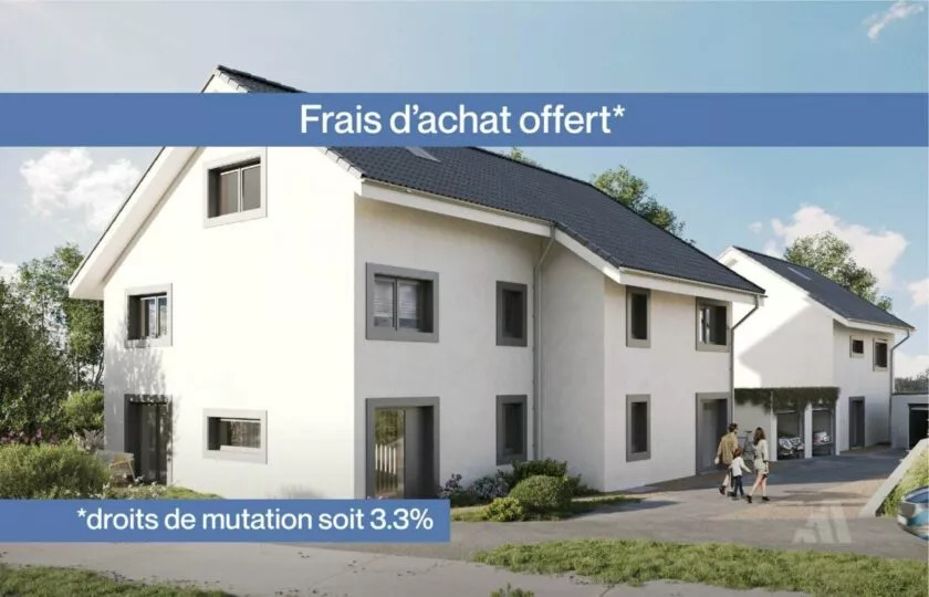 Villa mitoyenne 5.5 pièces lumineuse – droit de mutation offert