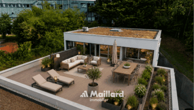 Photo 1 de l'annonce 1784057 - superbe attique contemporain doté d’une terrasse privative de plus de 100 m²