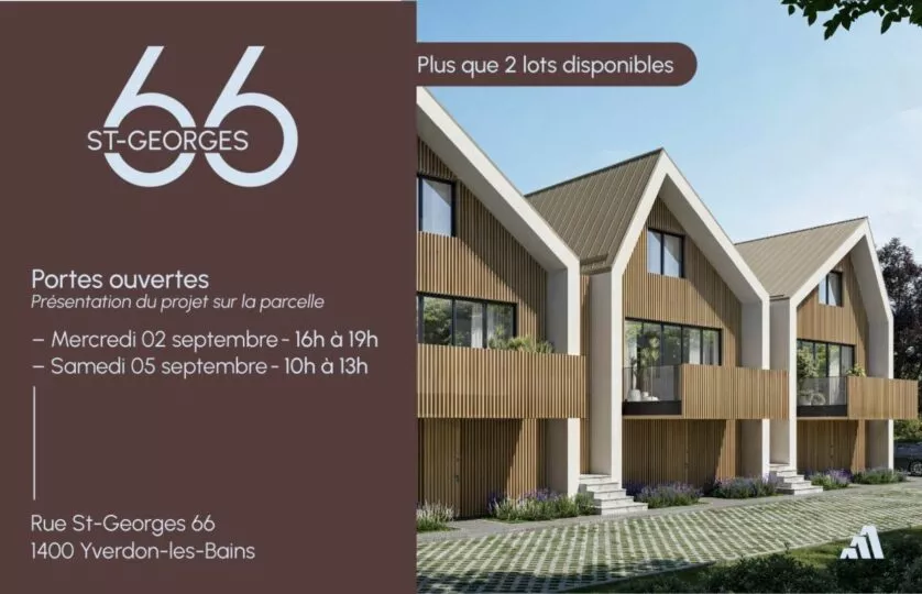 3.5 pièces vendu en LUP – Portes ouvertes les 2 et 5 septembre