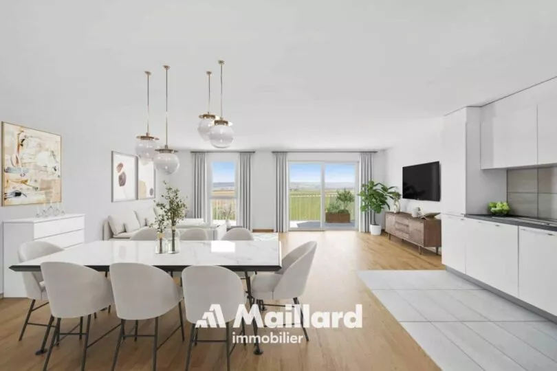 Orbe – Appartement neuf de 4,5 pièces avec vue sur la plaine et les Alpes