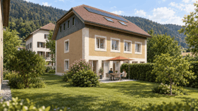 Photo 1 de l'annonce 1808435 - villa mitoyenne 5.5 pièces avec jardin – boveresse | lot l