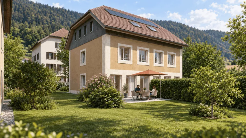 Villa mitoyenne 5.5 pièces avec jardin – Boveresse | Lot L